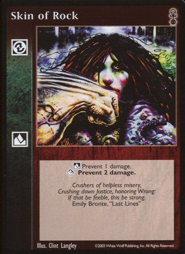 Skin of Rock [Anarchs set] - VTES CCG