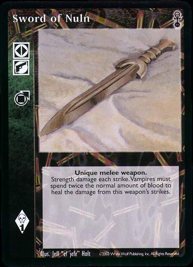 Sword of Nuln [Anarchs set] - VTES CCG