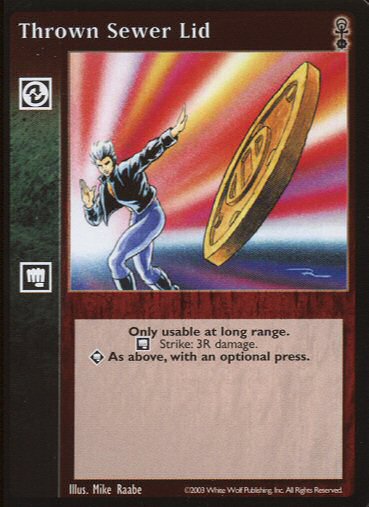 Thrown Sewer Lid [Anarchs set] - VTES CCG