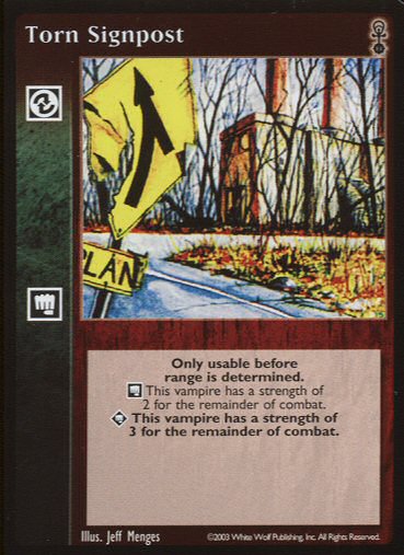 Torn Signpost [Anarchs set] - VTES CCG