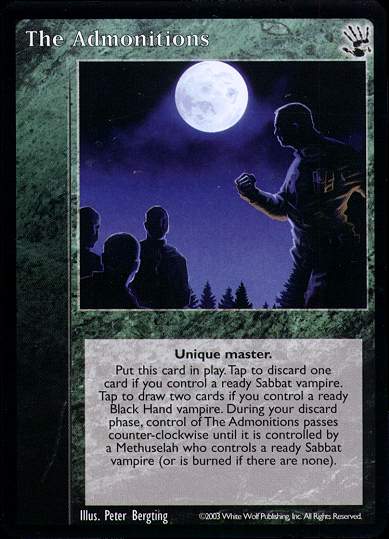 The Admonitions [BH set] - VTES CCG
