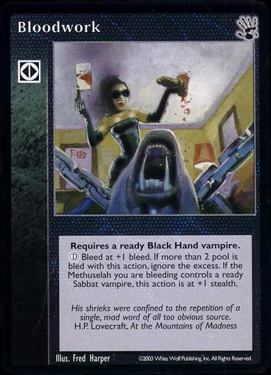 Bloodwork [BH set] - VTES CCG