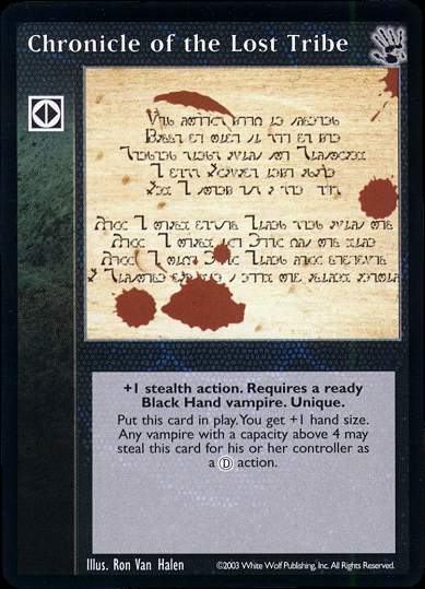 Chronicle of the Lost Tribe [BH set] - VTES CCG