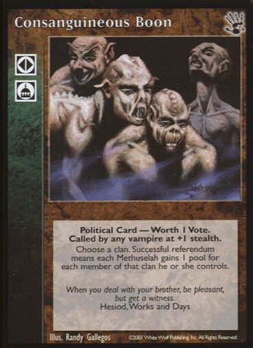 Consanguineous Boon [BH set] - VTES CCG
