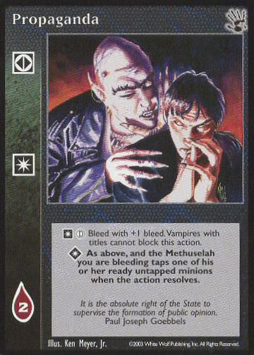 Propaganda [BH set] - VTES CCG