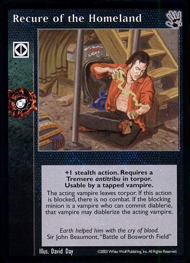 Recure of the Homeland [BH set] - VTES CCG