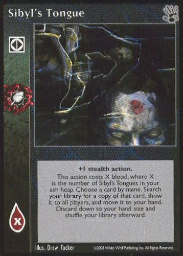 Sibyl's Tongue [BH set] - VTES CCG