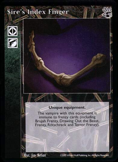 Sire's Index Finger [BH set] - VTES CCG