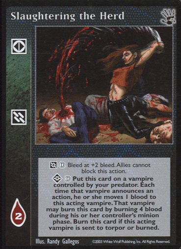 Slaughtering the Herd [BH set] - VTES CCG