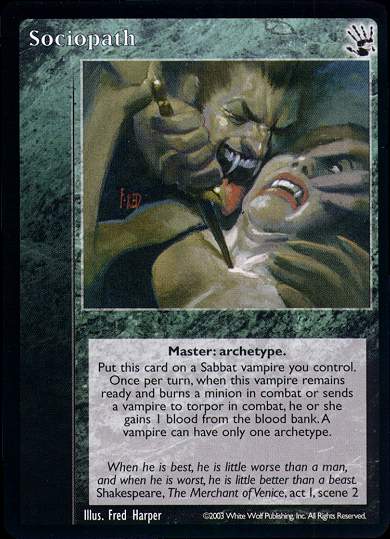 Sociopath [BH set] - VTES CCG