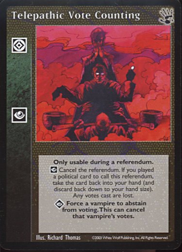 Telepathic Vote Counting [BH set] - VTES CCG