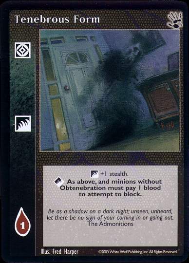Tenebrous Form [BH set] - VTES CCG