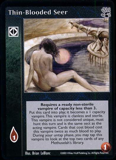 Thin-Blooded Seer [BH set] - VTES CCG