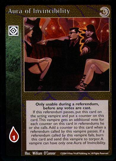 Aura of Invincibility [Gehenna set] - VTES CCG