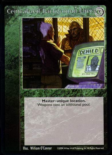 Centralized Background Check [Gehenna set] - VTES CCG