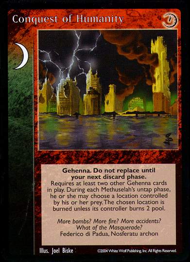 Conquest of Humanity [Gehenna set] - VTES CCG