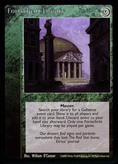 Fortschritt Library [Gehenna set] - VTES CCG
