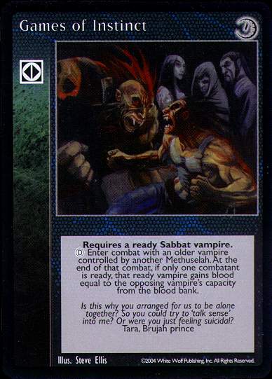 Games of Instinct [Gehenna set] - VTES CCG