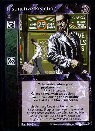 Instinctive Reaction [Gehenna set] - VTES CCG