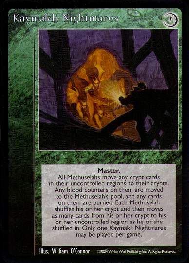 Kaymakli Nightmares [Gehenna set] - VTES CCG