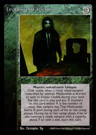 Leadership Vacuum [Gehenna set] - VTES CCG