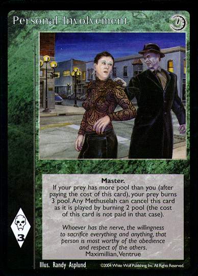 Personal Involvement [Gehenna set] - VTES CCG