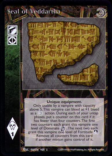 Seal of Veddartha [Gehenna set] - VTES CCG