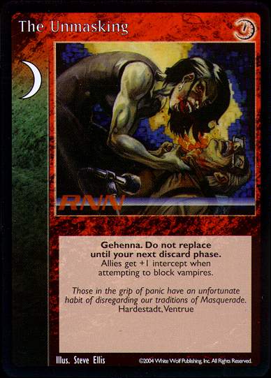 The Unmasking [Gehenna set] - VTES CCG