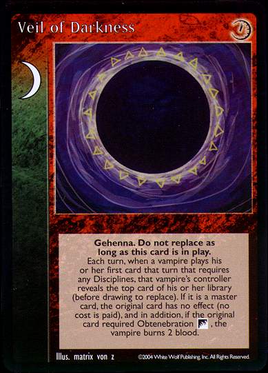 Veil of Darkness [Gehenna set] - VTES CCG