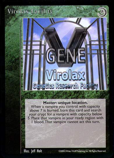 Virolax Facility [Gehenna set] - VTES CCG