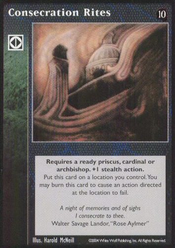Consecration Rites [Tenth set] - VTES CCG