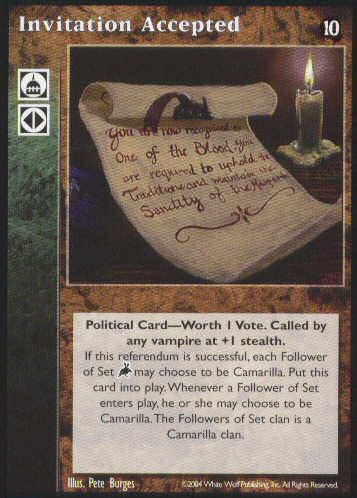 Invitation Accepted [Tenth set] - VTES CCG