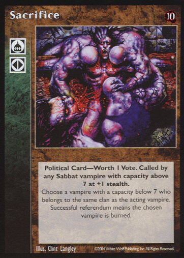 Sacrifice [Tenth set] - VTES CCG