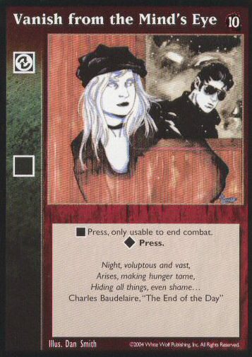 Vanish from the Mind's Eye [Tenth set] - VTES CCG