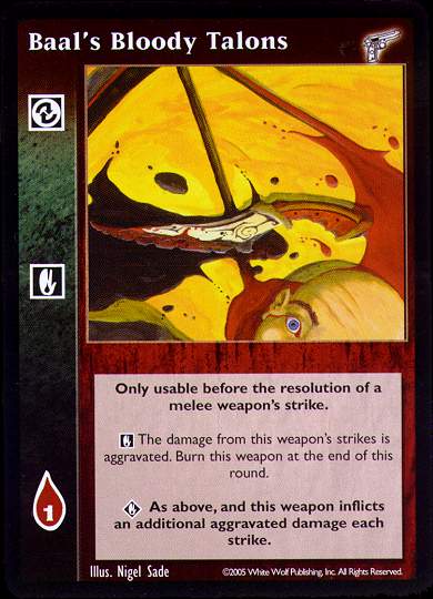 Baal's Bloody Talons [KMW set] - VTES CCG