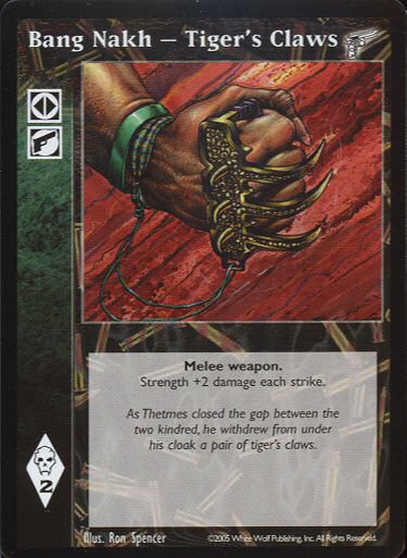 Bang Nakh - Tiger's Claws [KMW set] - VTES CCG