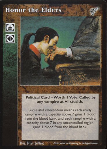 Honor the Elders [KMW set] - VTES CCG