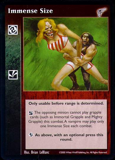 Immense Size [KMW set] - VTES CCG