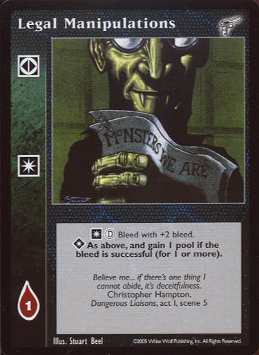 Legal Manipulations [KMW set] - VTES CCG