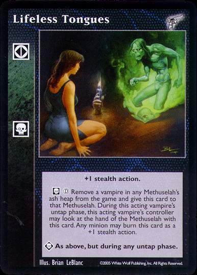 Lifeless Tongues [KMW set] - VTES CCG