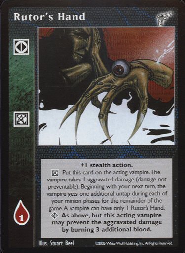 Rutor's Hand [KMW set] - VTES CCG