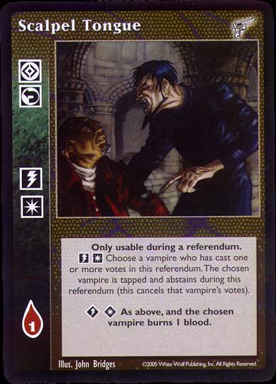 Scalpel Tongue [KMW set] - VTES CCG