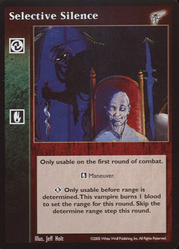 Selective Silence [KMW set] - VTES CCG