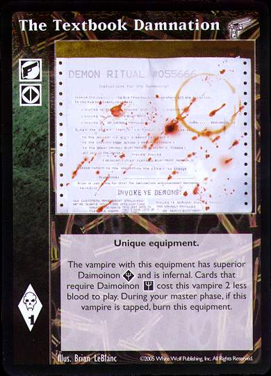 The Textbook Damnation [KMW set] - VTES CCG