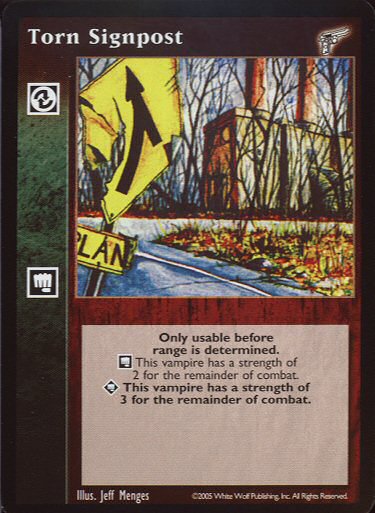 Torn Signpost [KMW set] - VTES CCG