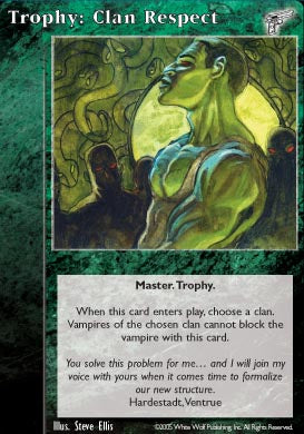 Trophy: Clan Respect [KMW set] - VTES CCG