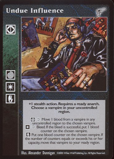 Undue Influence [KMW set] - VTES CCG
