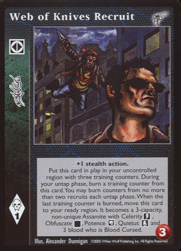 Web of Knives Recruit [KMW set] - VTES CCG