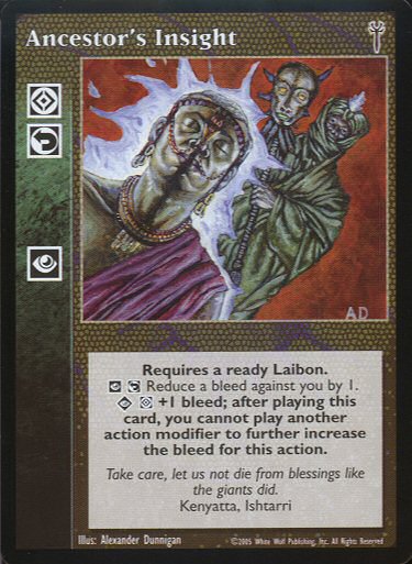 Ancestor's Insight [LoB set] - VTES CCG