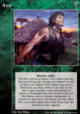 Aye [LoB set] - VTES CCG